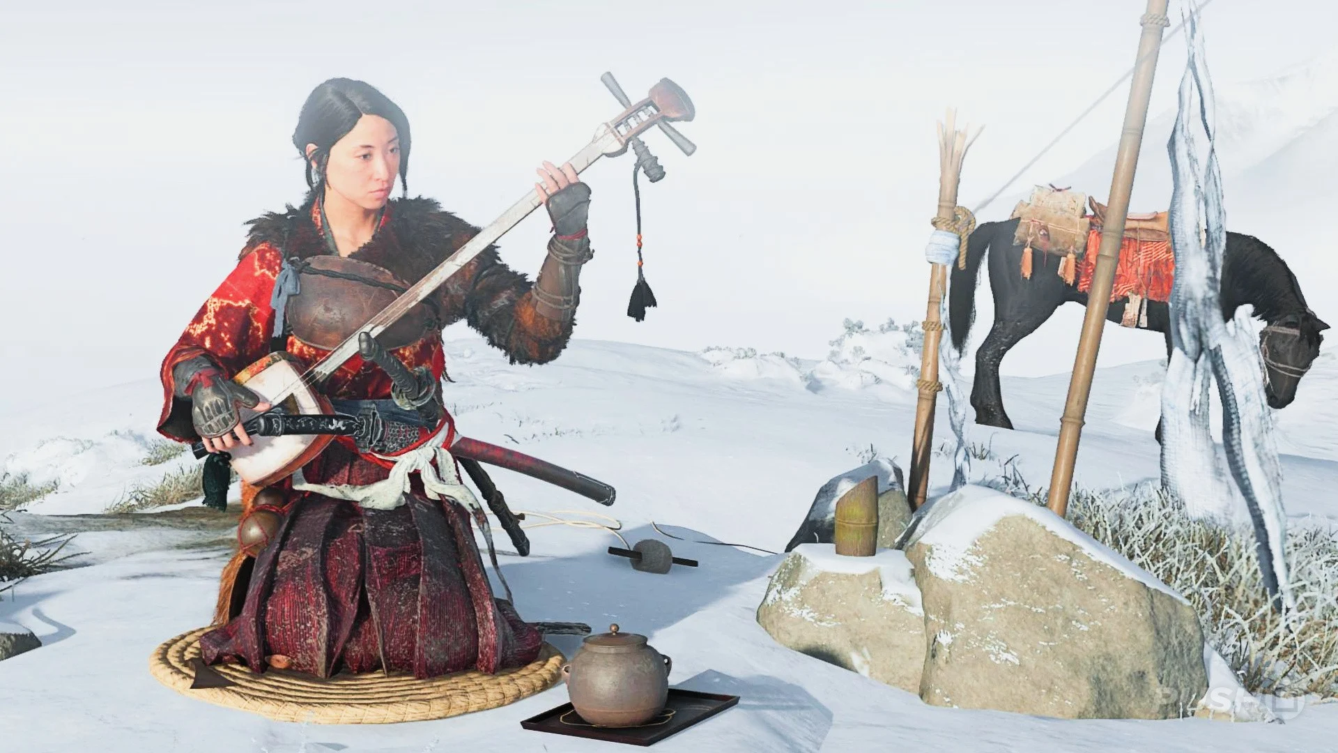 Ghost of Yotei, guida al trofeo Tale madre, tale figlia: come imparare tutte le canzoni per lo shamisen