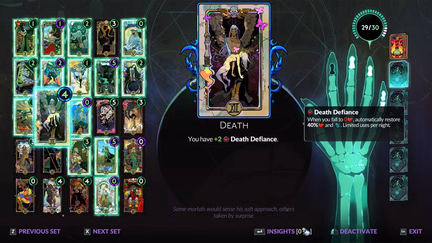 Hades 2: tutte le Carte Arcane – nomi, effetti, costi in presa e come sbloccarle