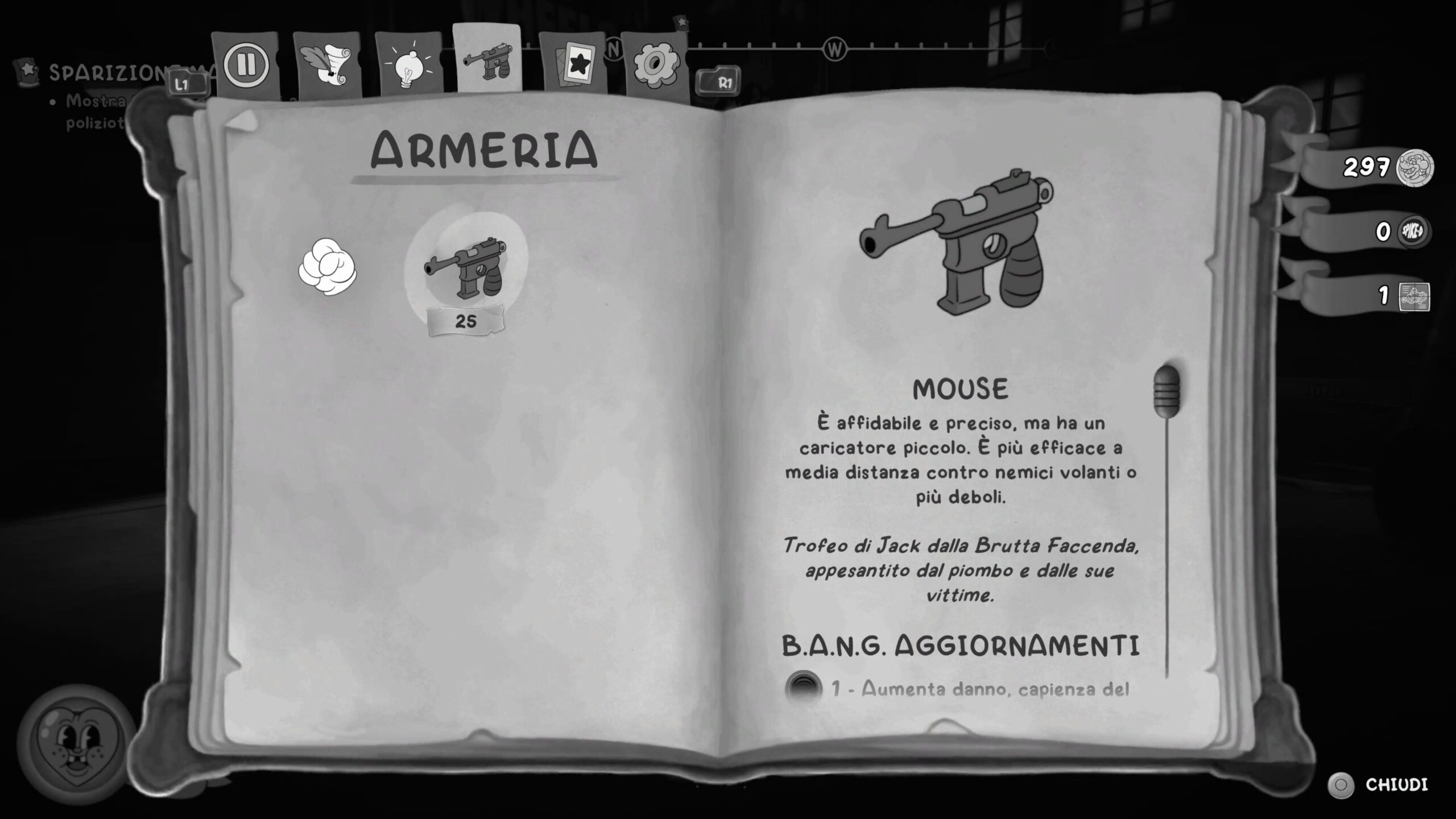 Mouse: P.I. For Hire, guida al trofeo Tutti amano un Fucile a Raggi e come sbloccare l’X1 D-Rattizzatore