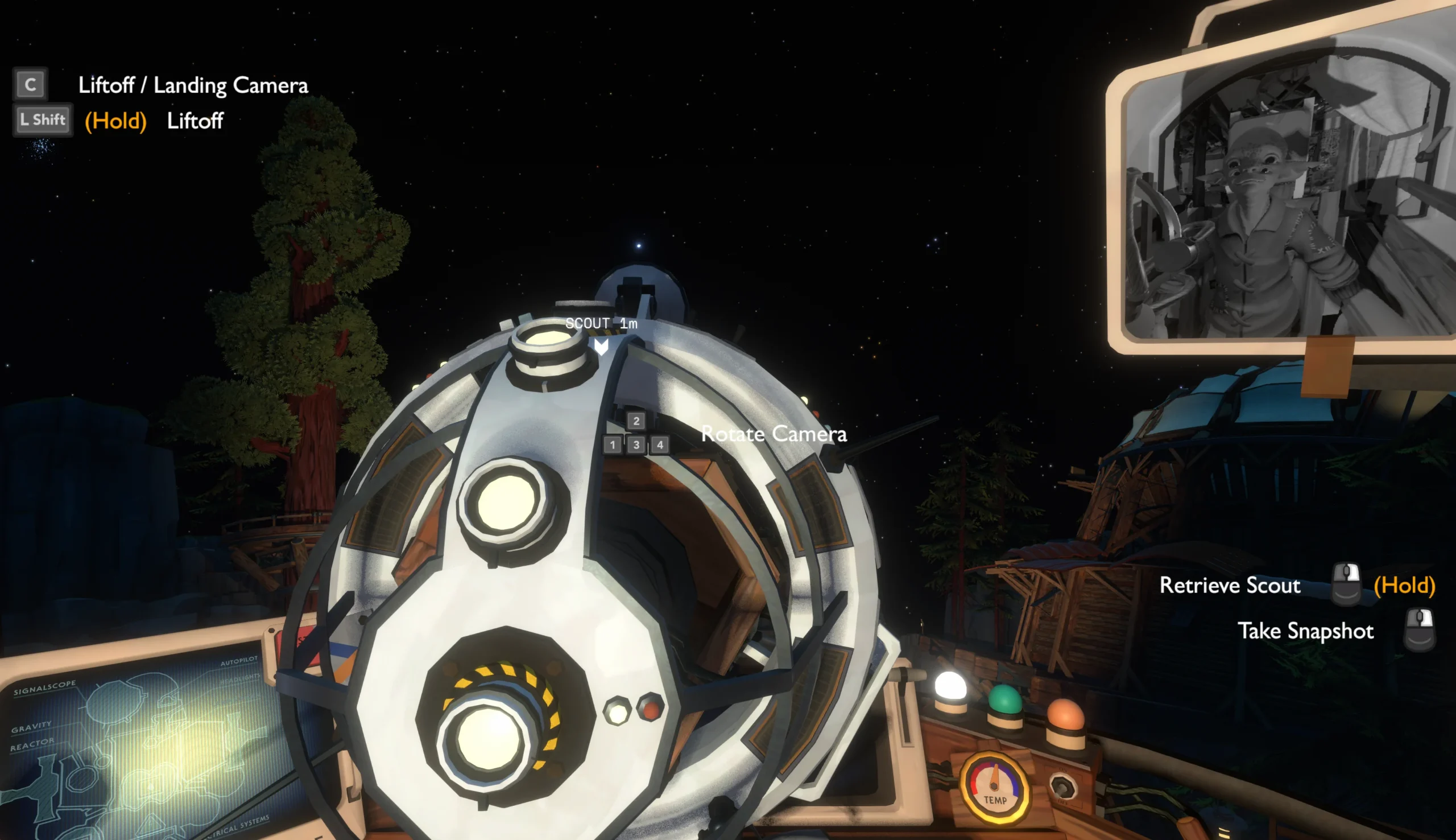 Outer Wilds, come usare la sonda Scout: consigli, lancio e foto