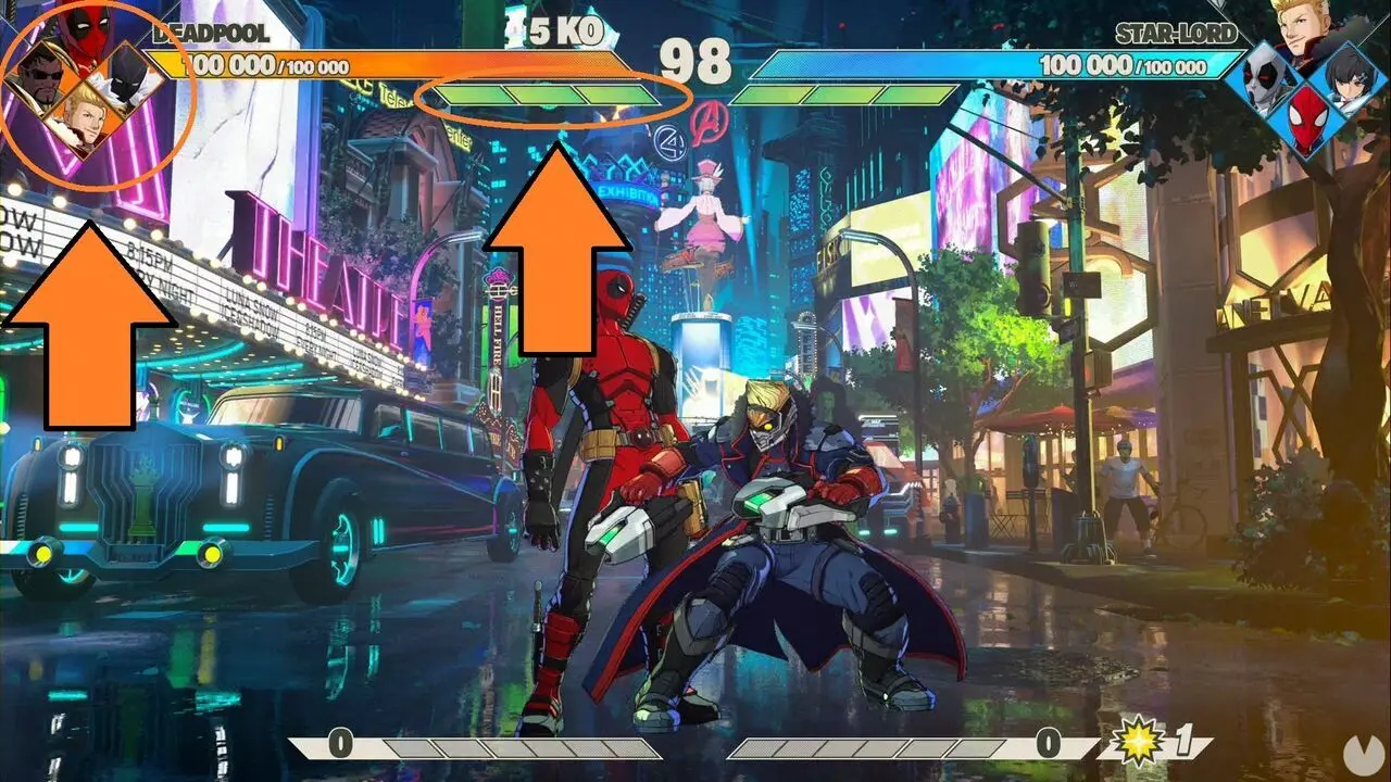 Rispedito al mittente in MARVEL Tōkon Fighting Souls: come eseguire 5 Crossover Reflect
