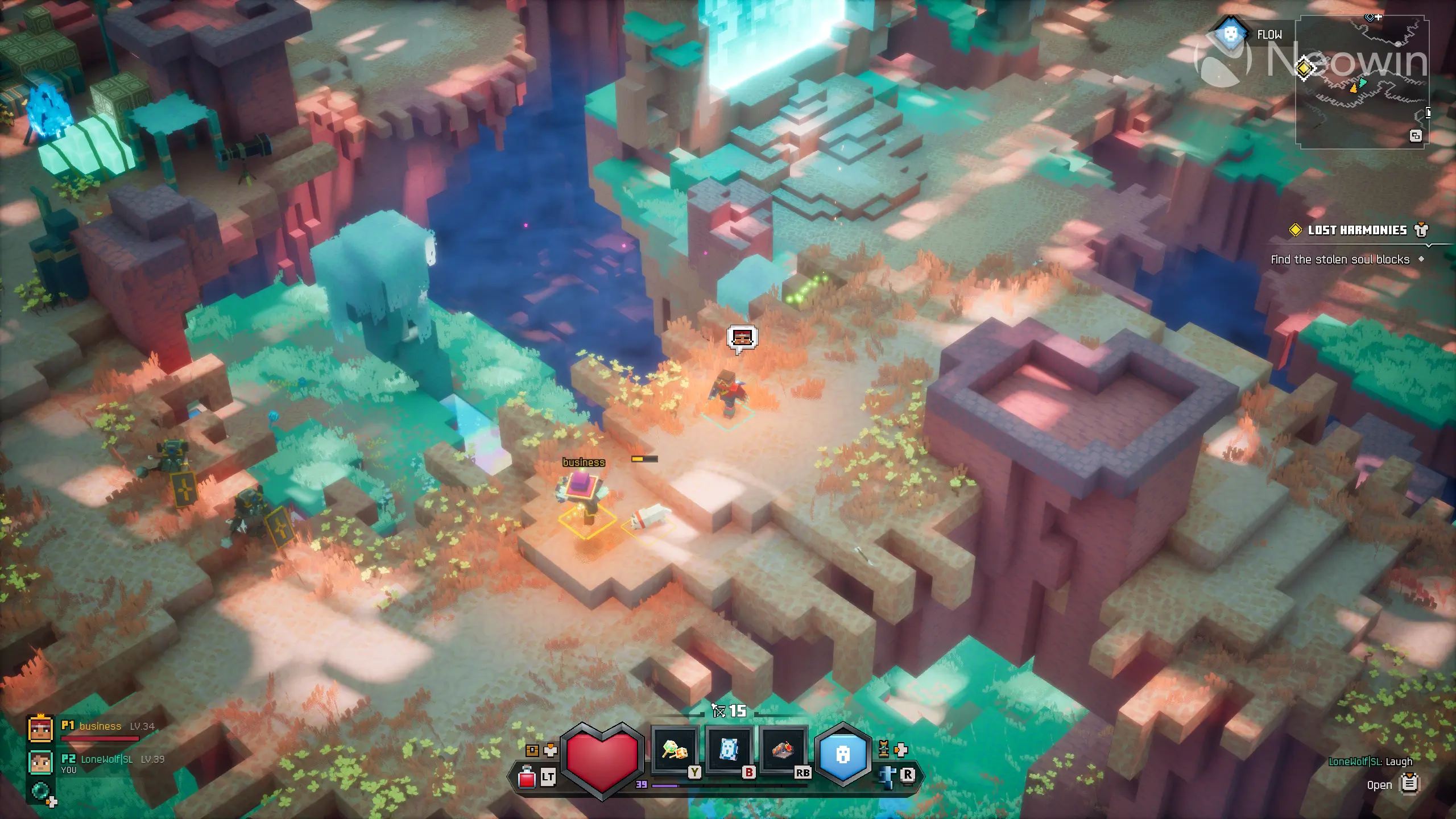 Minecraft Dungeons II: come potenziare armi e armature e usare il fabbro